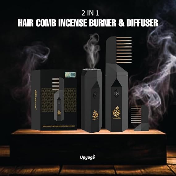 2 in 1 Hair Comb Incense Burner Bakhur Comb – مشط بخور